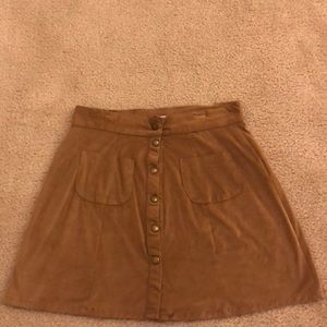 Tan Mini Skirt